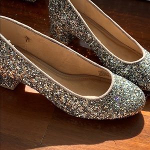 Brand new glitter sparkle heels silver